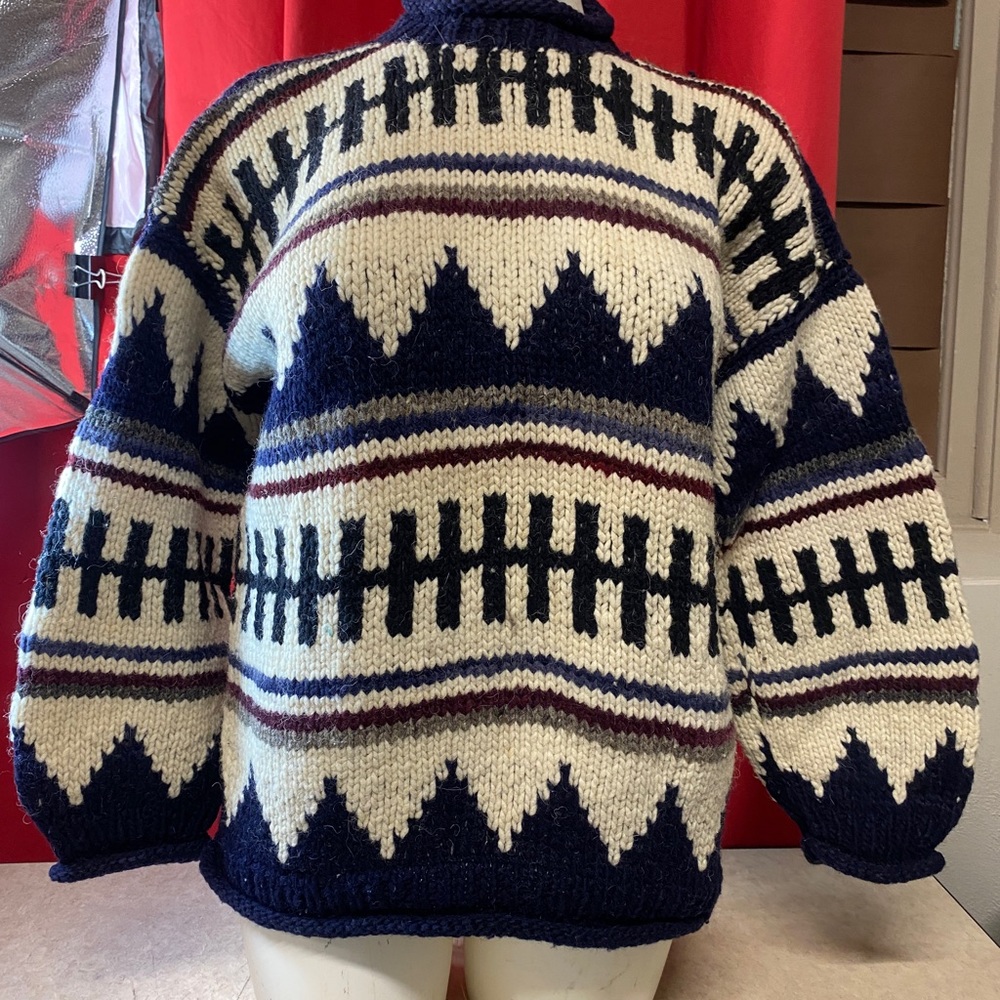 Rey Wear Wool Sweater Women Size L Fair Isle USA Made